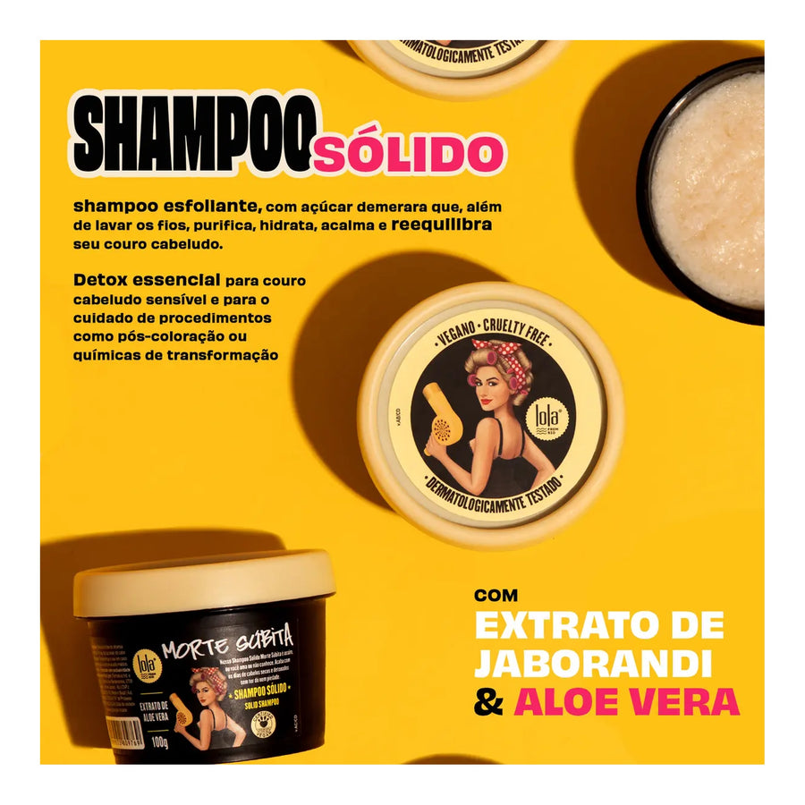 Lola Morte Súbita Shampoo Sólido 100g — foto oficial da marca