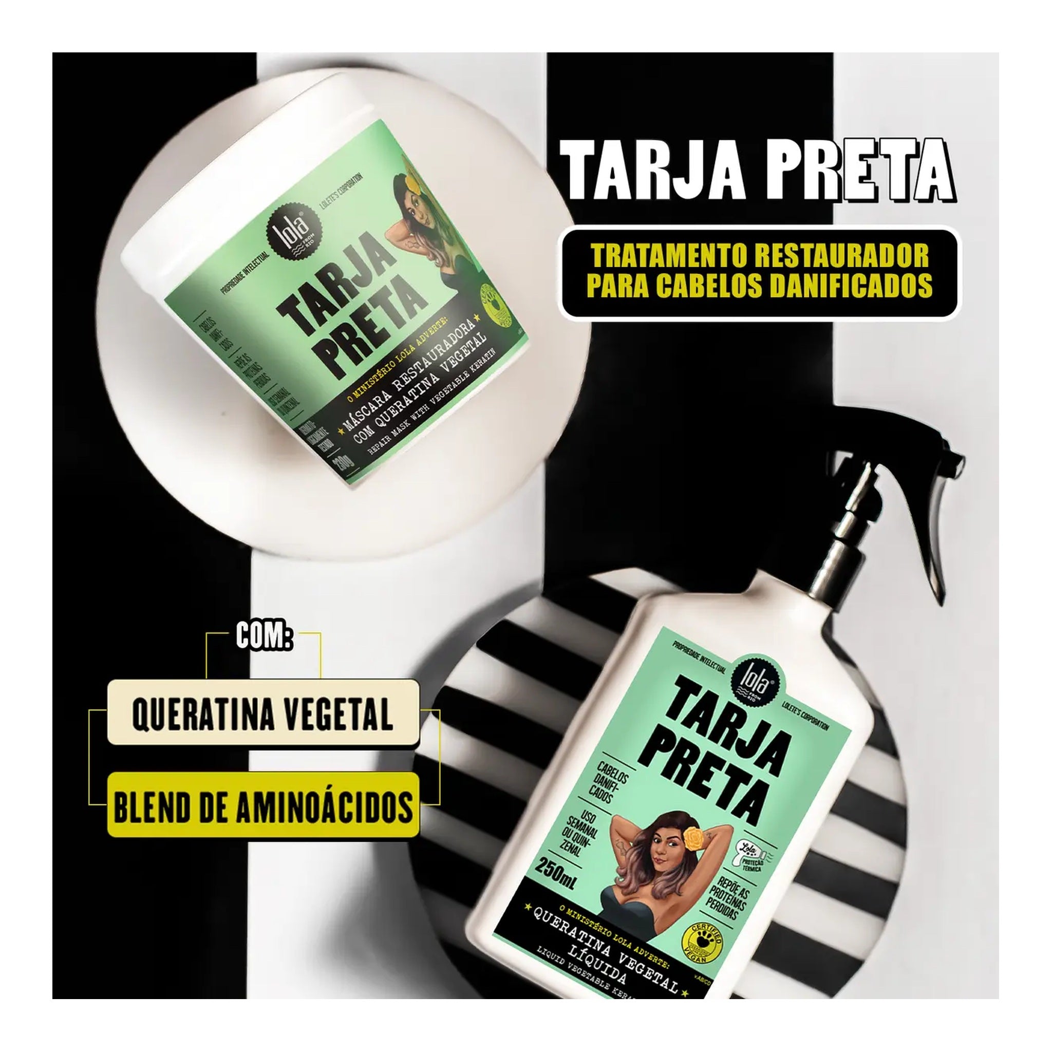 Lola Tarja Preta Máscara Restauradora 230g — foto oficial da marca