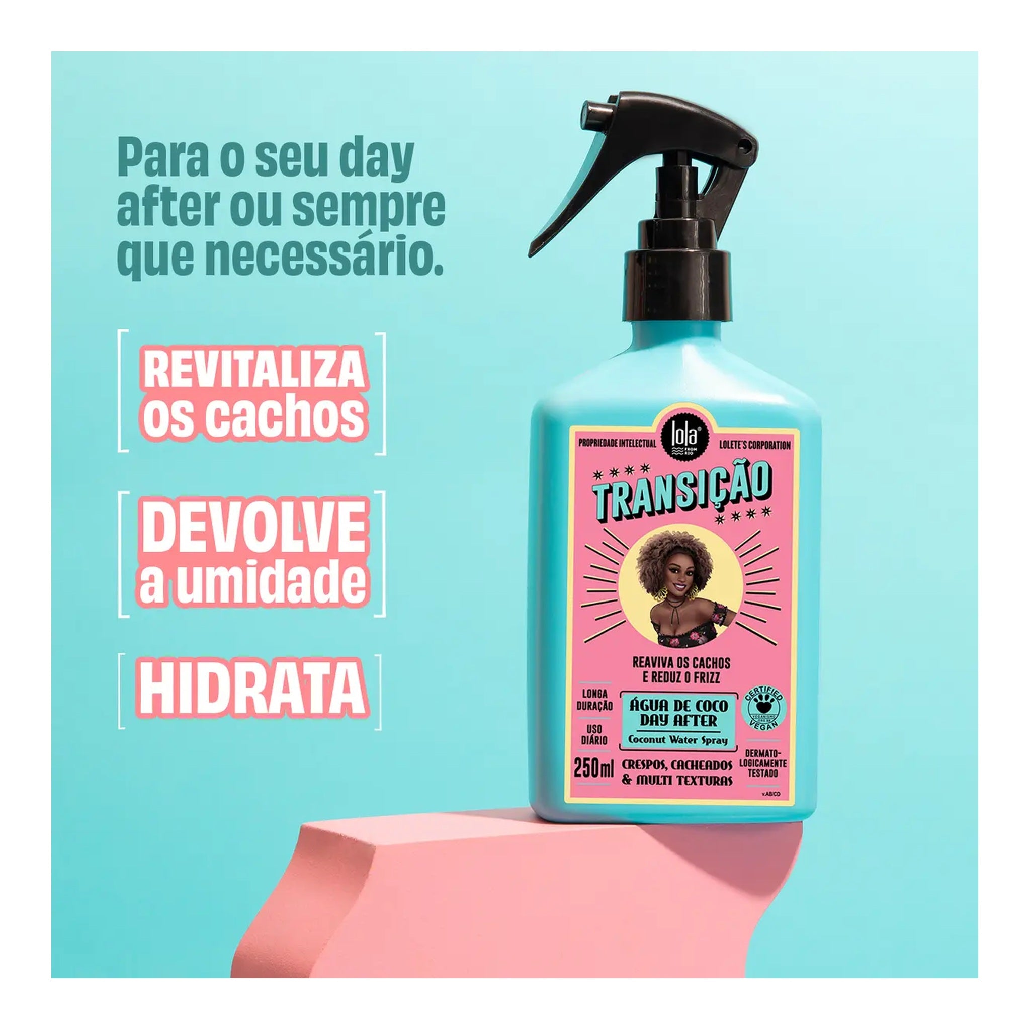 Lola Transição Água De Coco Spray 250ml — foto oficial da marca