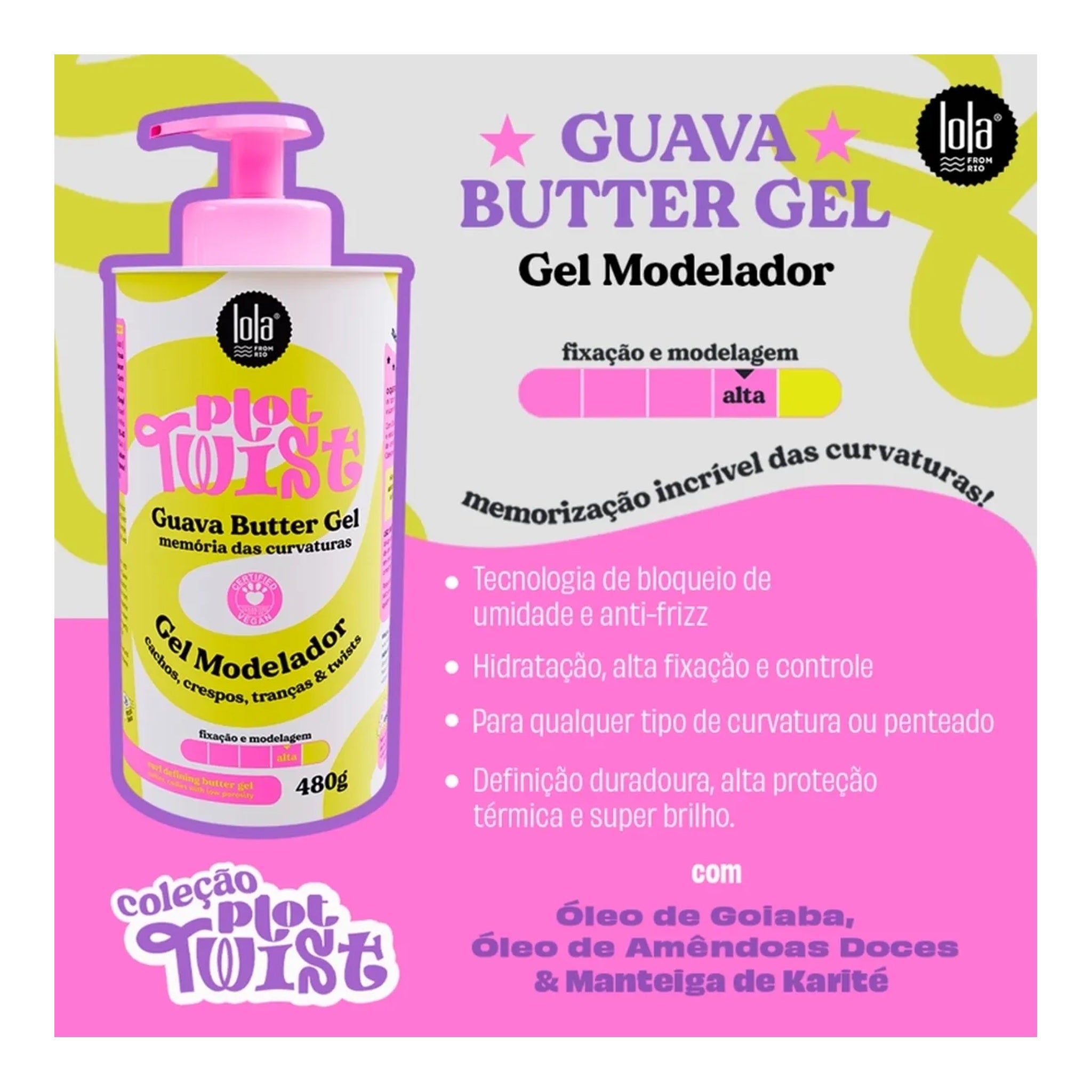Lola Plot Twist Guava Gel Modelador 480g — foto oficial da marca