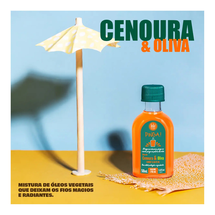 Lola Pinga Óleo Cenoura & Oliva 50ml — foto oficial da marca