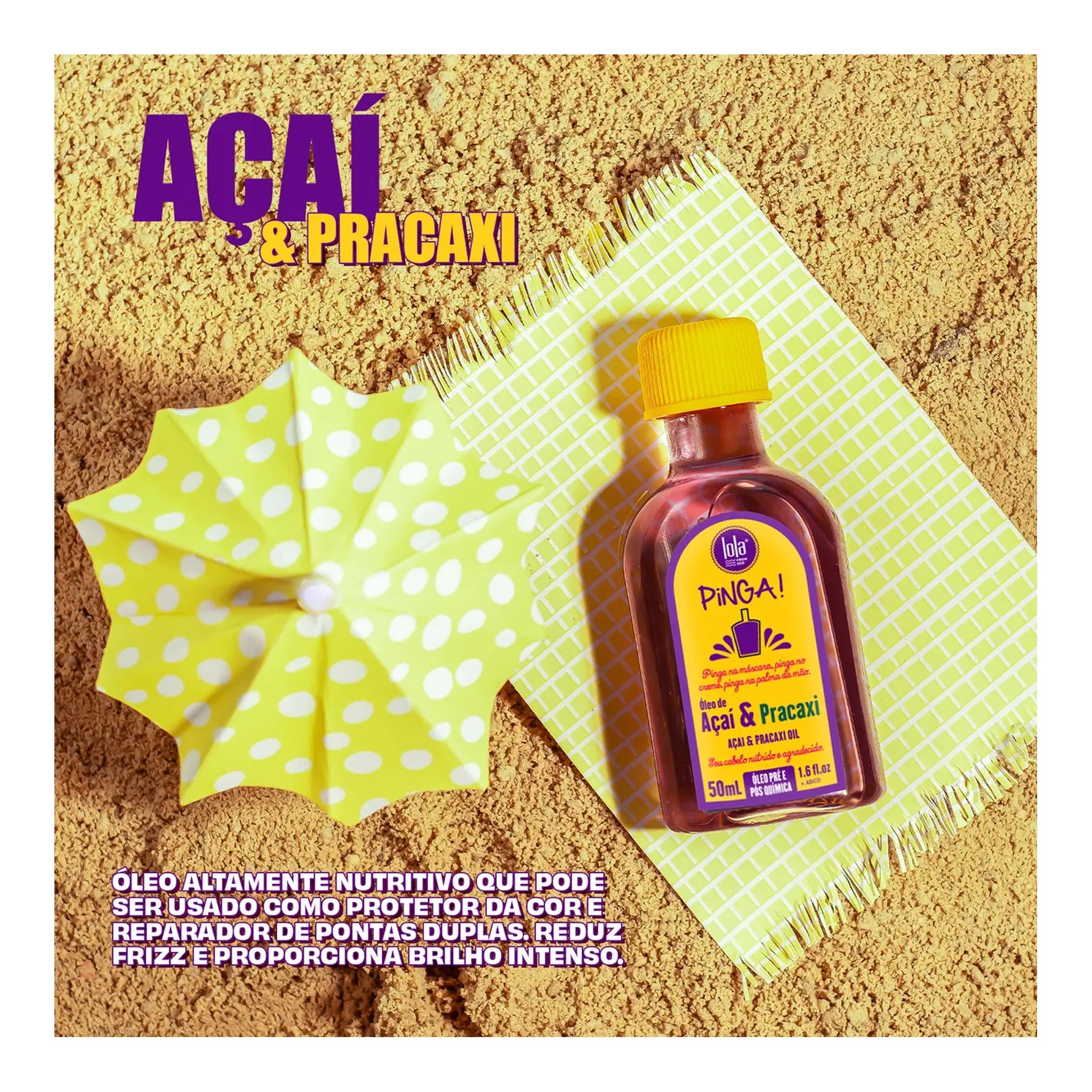 Lola Pinga Óleo de Açaí & Pracaxi 50ml — foto oficial da marca