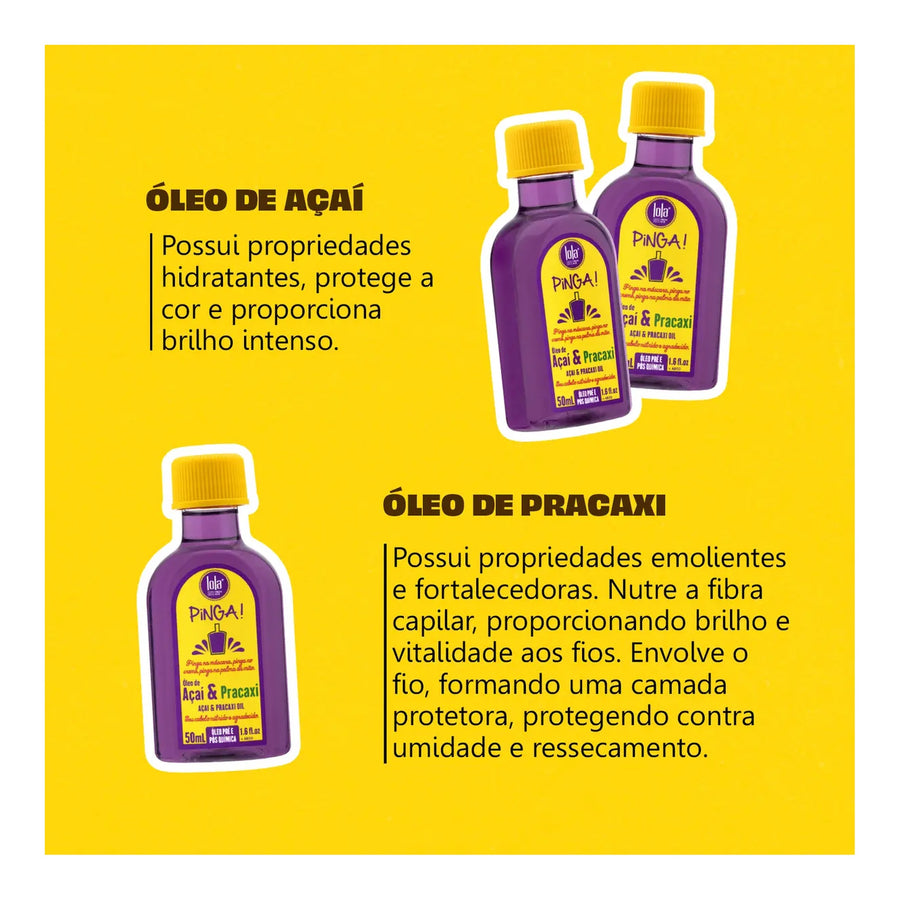 Lola Pinga Óleo de Açaí & Pracaxi 50ml — foto oficial da marca
