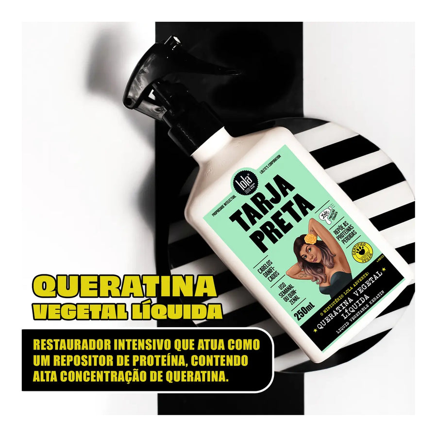 Lola Tarja Preta Queratina Vegetal Spray 250ml — foto oficial da marca