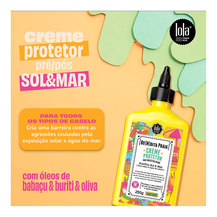 Lola Be(M)Dita Praia Creme Pré E Pós Sol 250g — foto oficial da marca