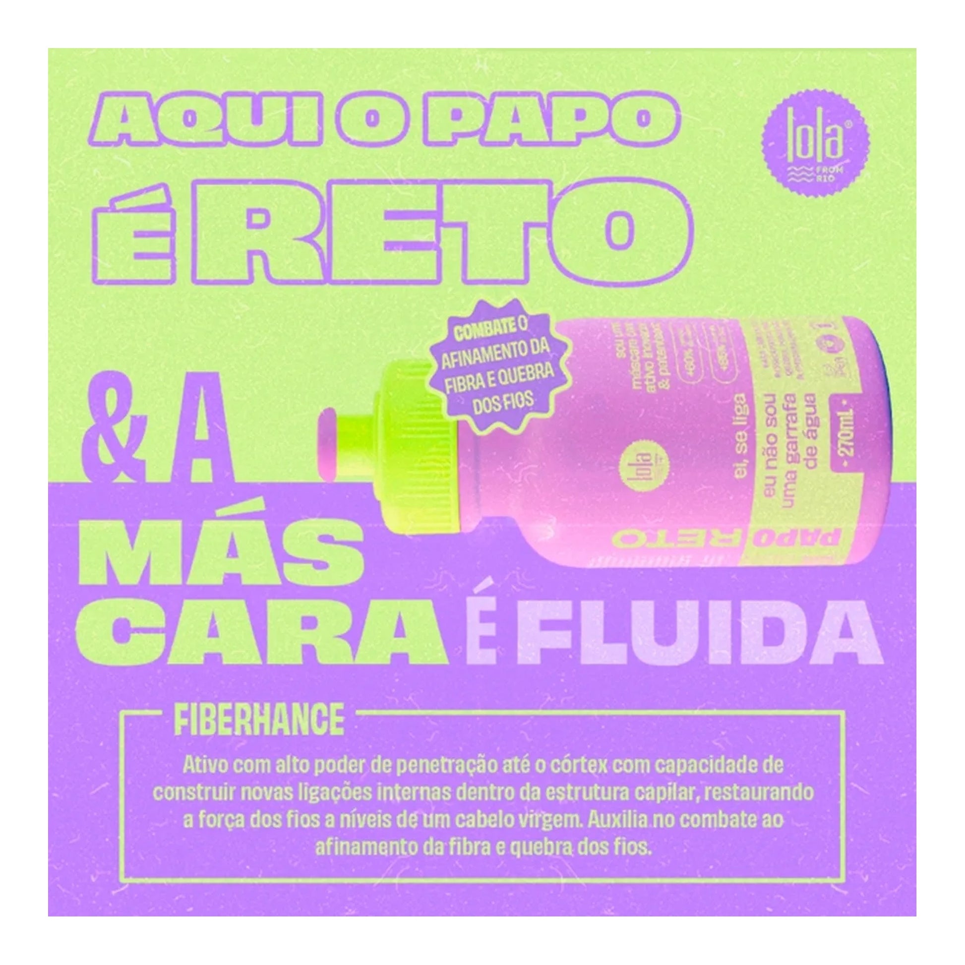 Lola Papo Reto Máscara Fluida Reparação Molecular 270ml — foto oficial da marca