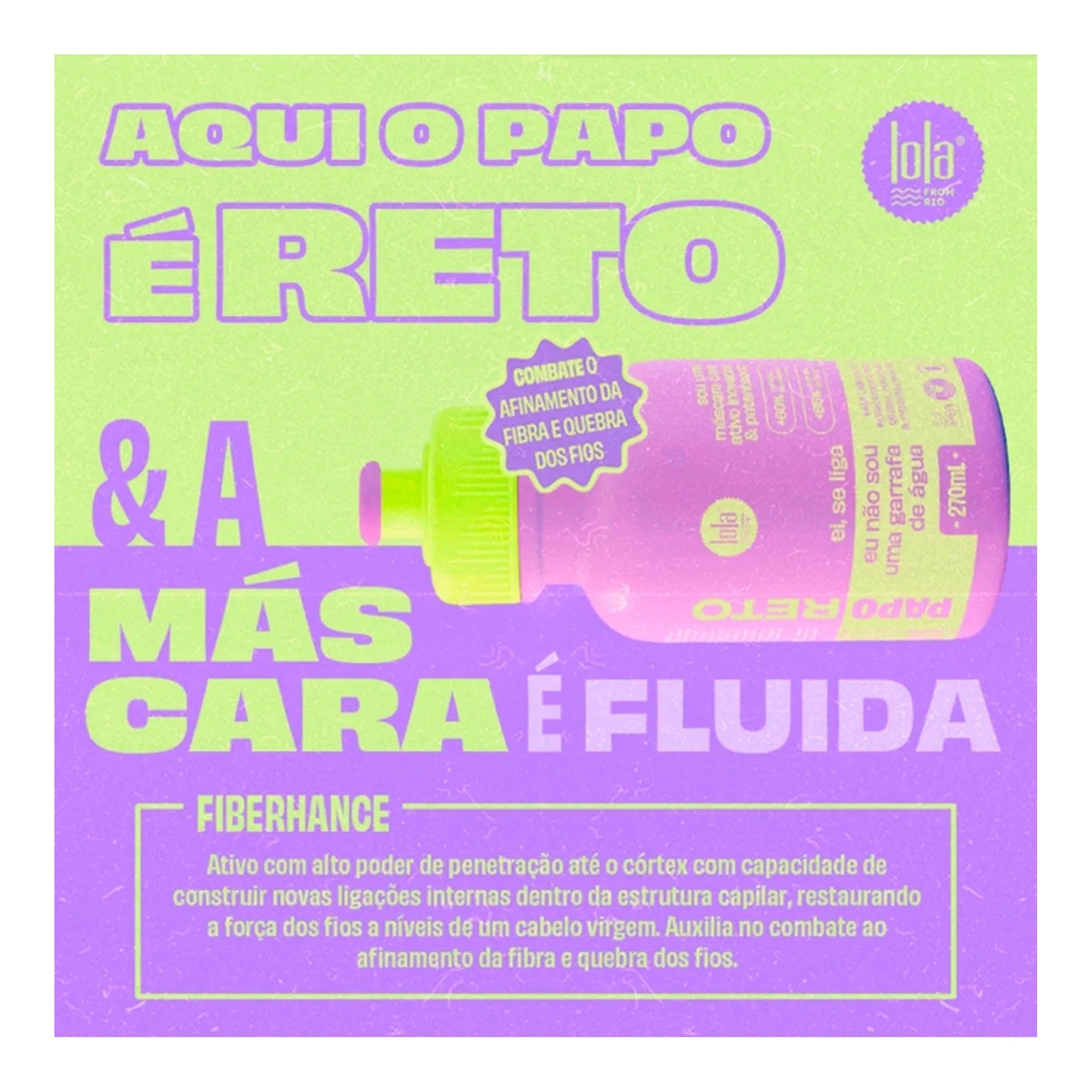 Lola Papo Reto Máscara Fluida Reparação Molecular 270ml — foto oficial da marca