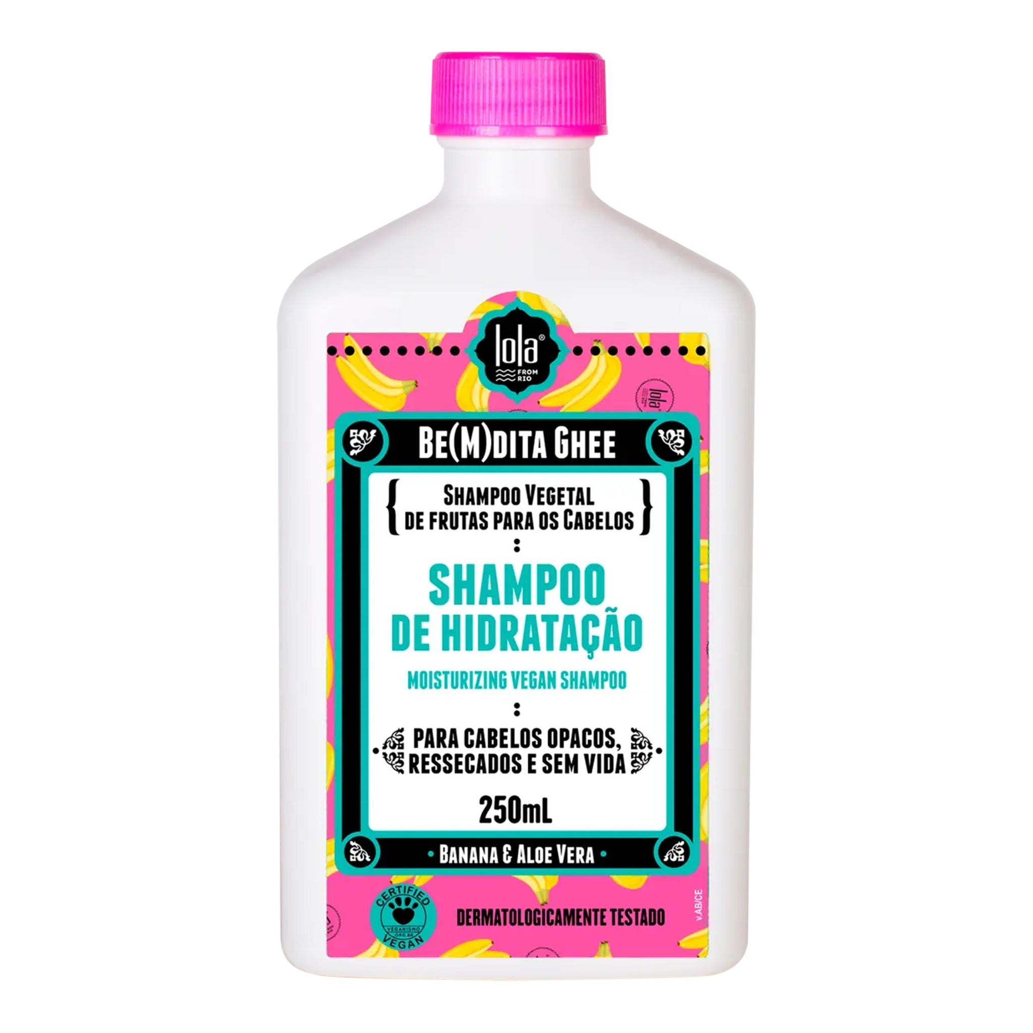 Lola Be(M)Dita Ghee Shampoo Hidratação Banana e Aloe Vera 250ml — foto oficial da marca