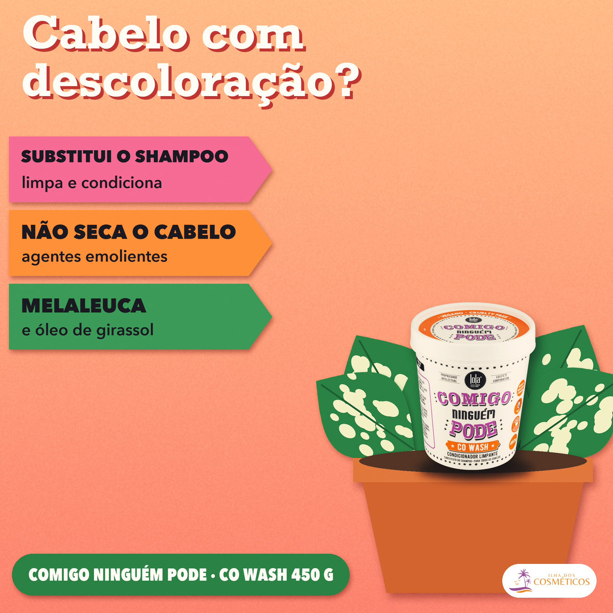 Co-Wash Comigo Ninguém Pode Lola Melaleuca Substituto: apresentação, com o que a fórmula faz pelo fio