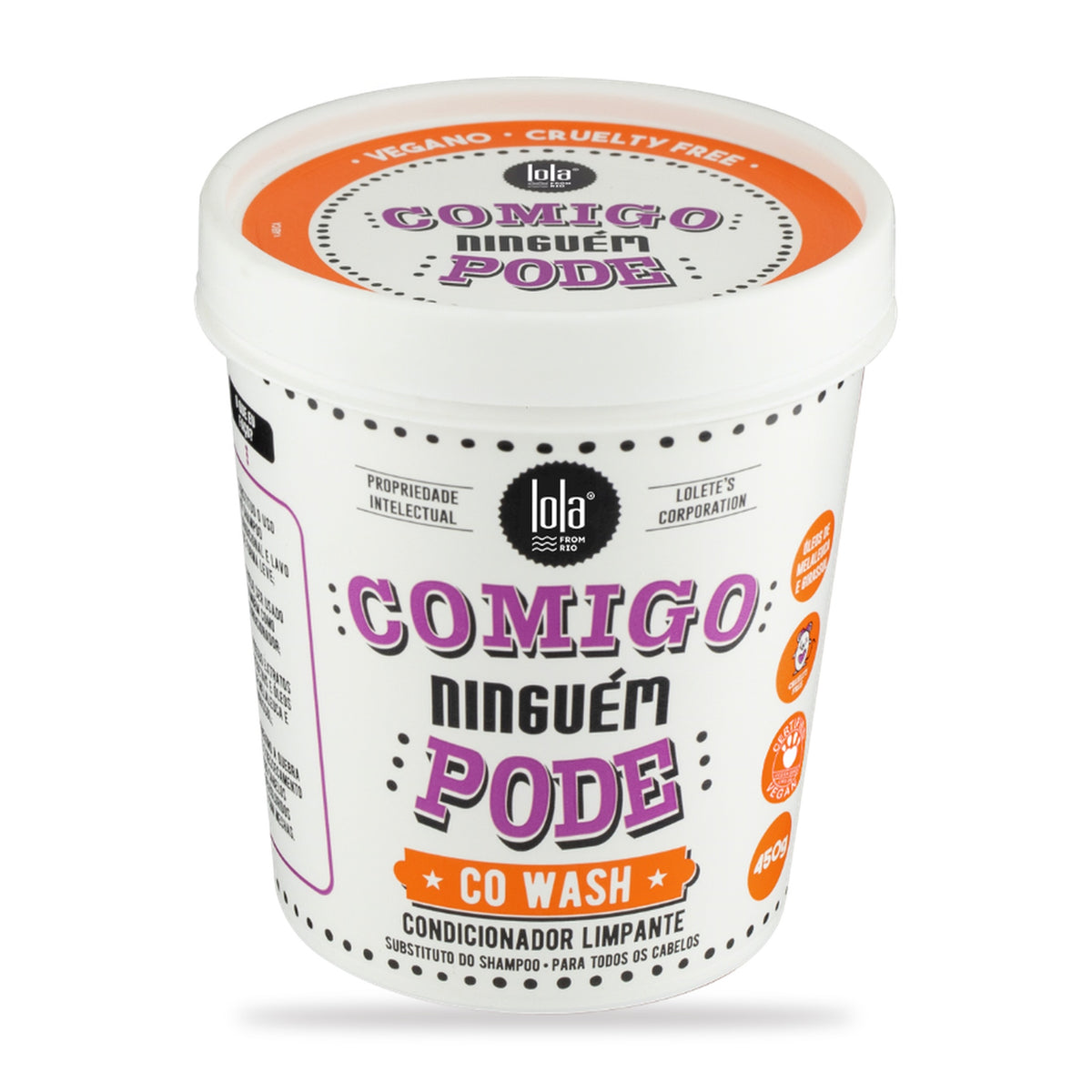 Lola Comigo Ninguém Pode Co Wash Melaleuca Substituto do Shampoo 450g