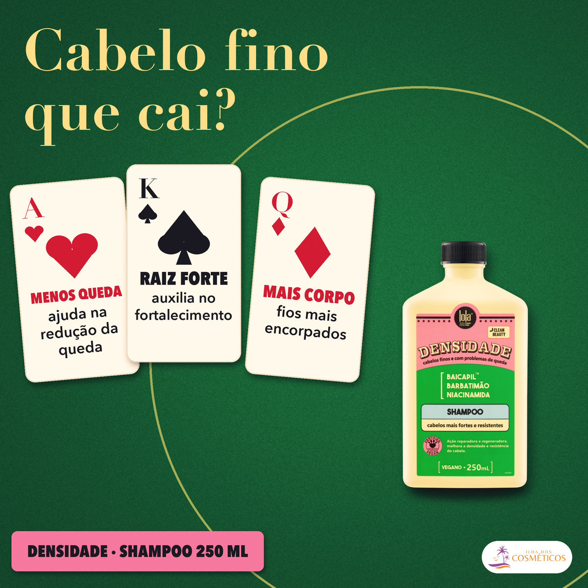 Shampoo Densidade Lola Baicapil Cabelo Fino: apresentação, com o que a fórmula faz pelo fio
