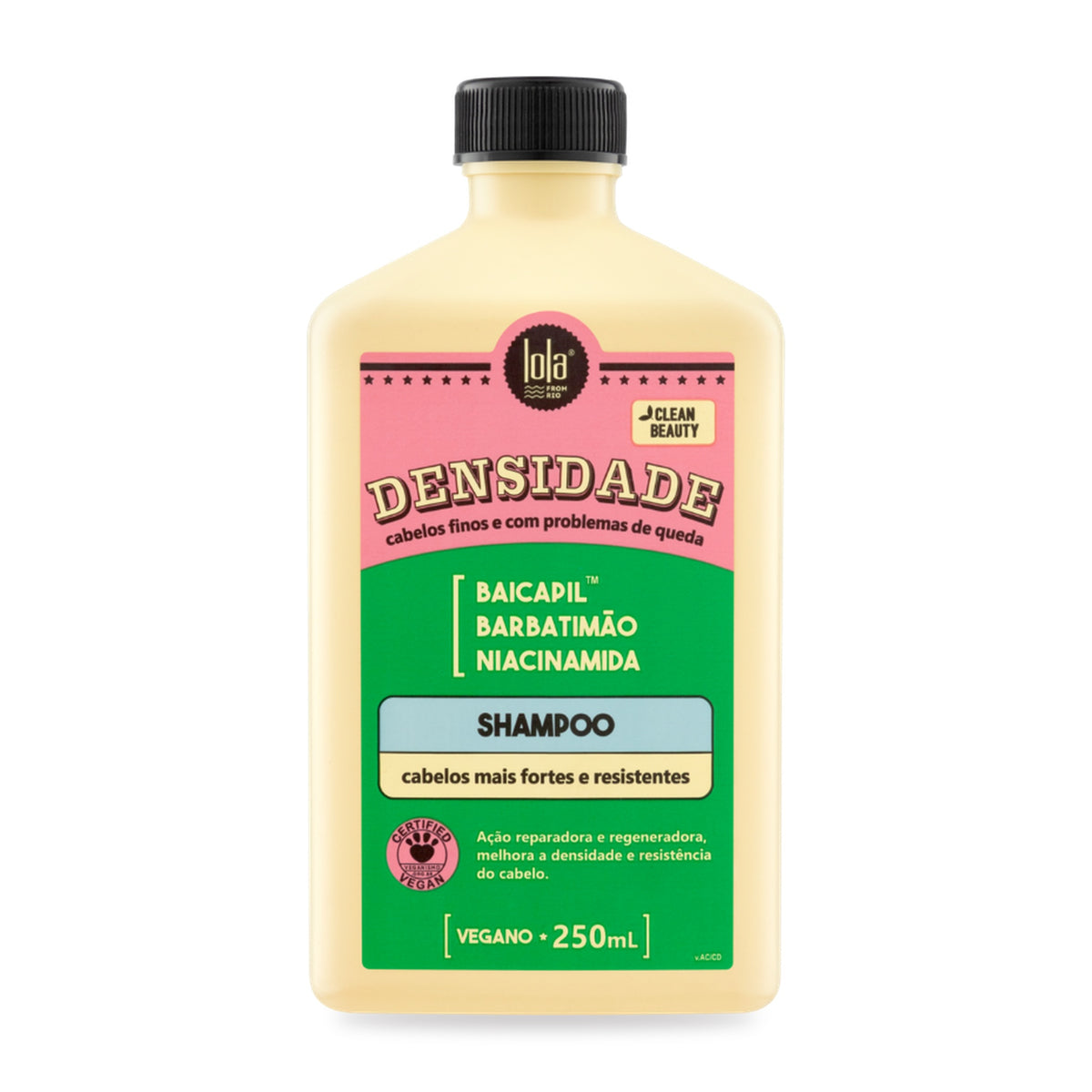 Lola Densidade Shampoo Baicapil e Niacinamida Cabelo Fino 250ml