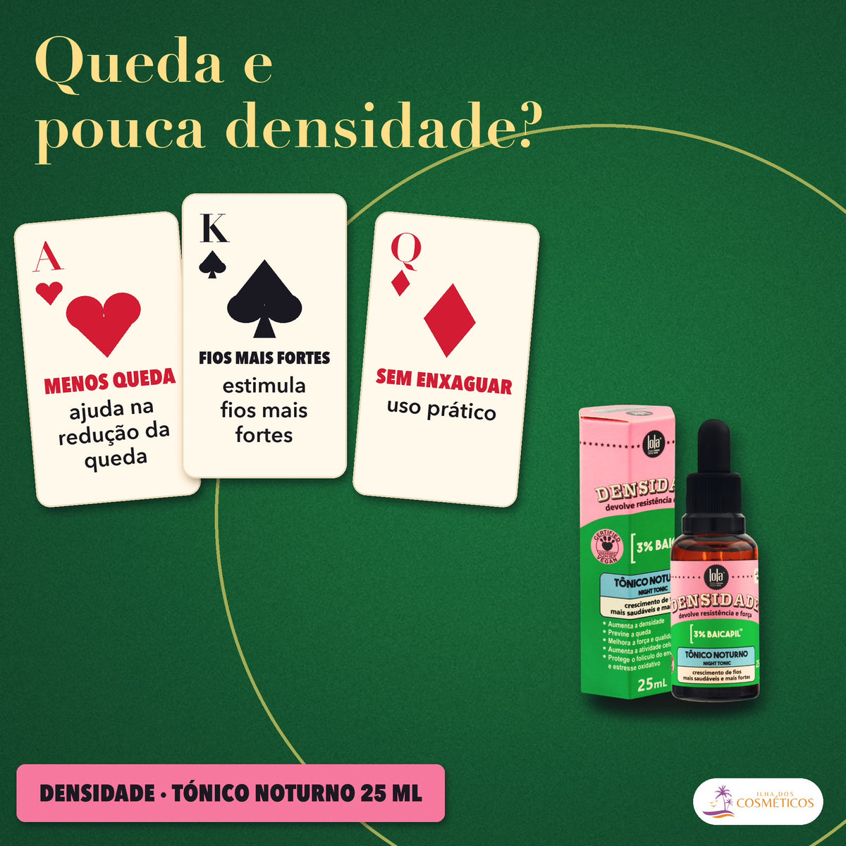 Tónico Densidade Lola Noturno Cabelo Fino: apresentação, com o que a fórmula faz pelo fio