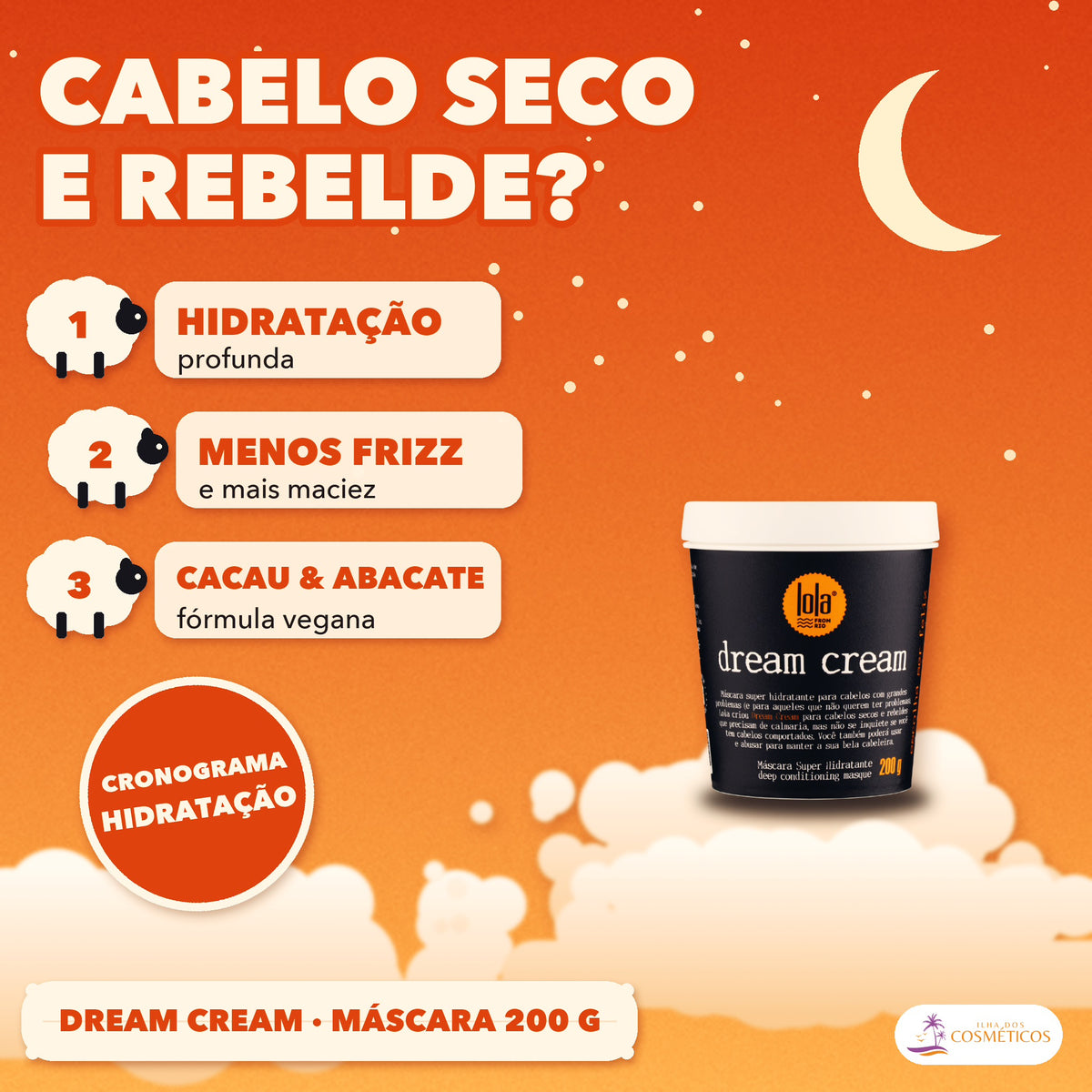 Máscara Dream Cream Lola Super Hidratante Argão: apresentação, com o que a fórmula faz pelo fio