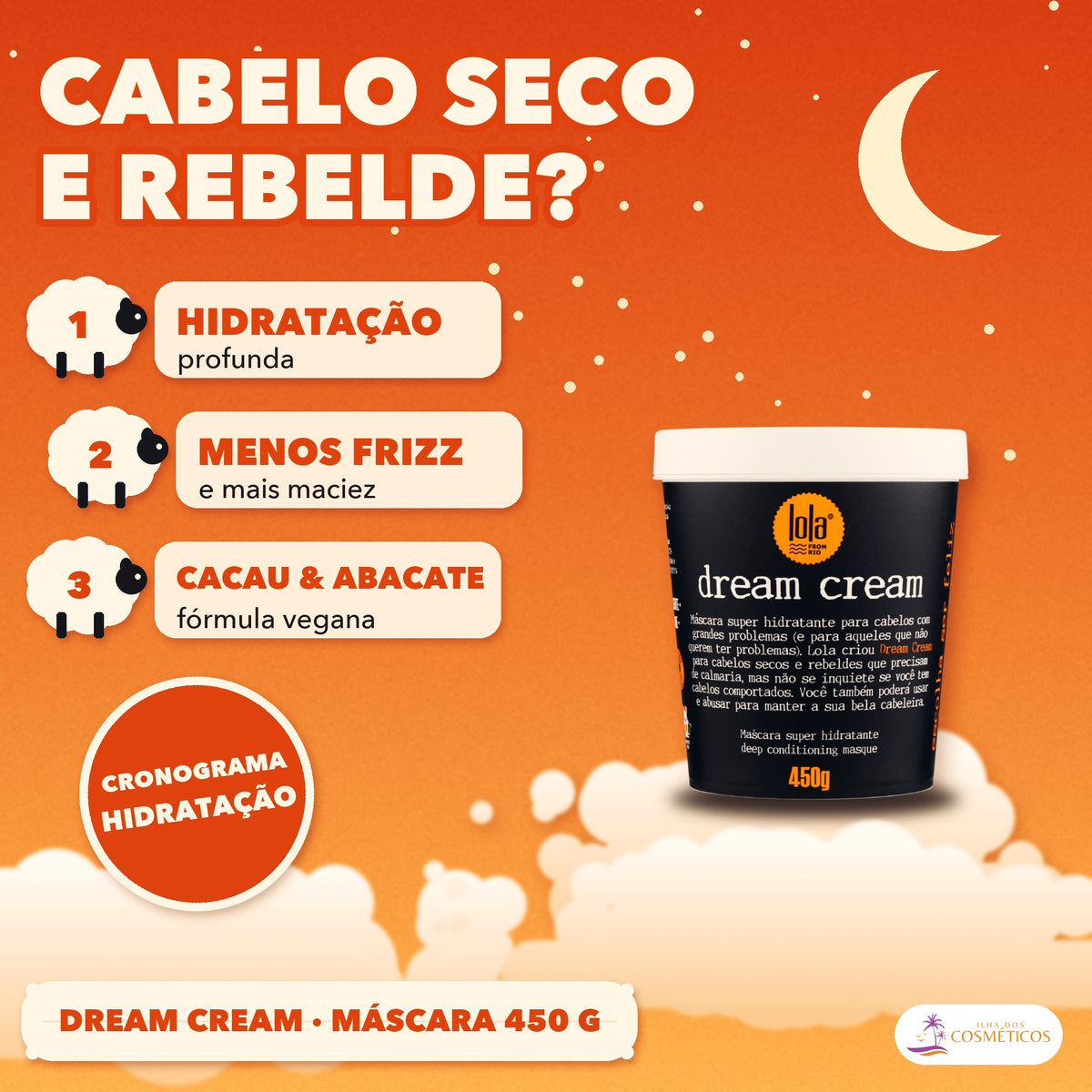 Máscara Dream Cream Lola Super Hidratante Argão: apresentação, com o que a fórmula faz pelo fio