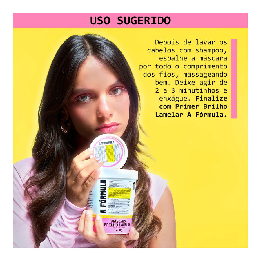Lola A Fórmula Máscara Brilho Lamelar 450g — foto oficial da marca