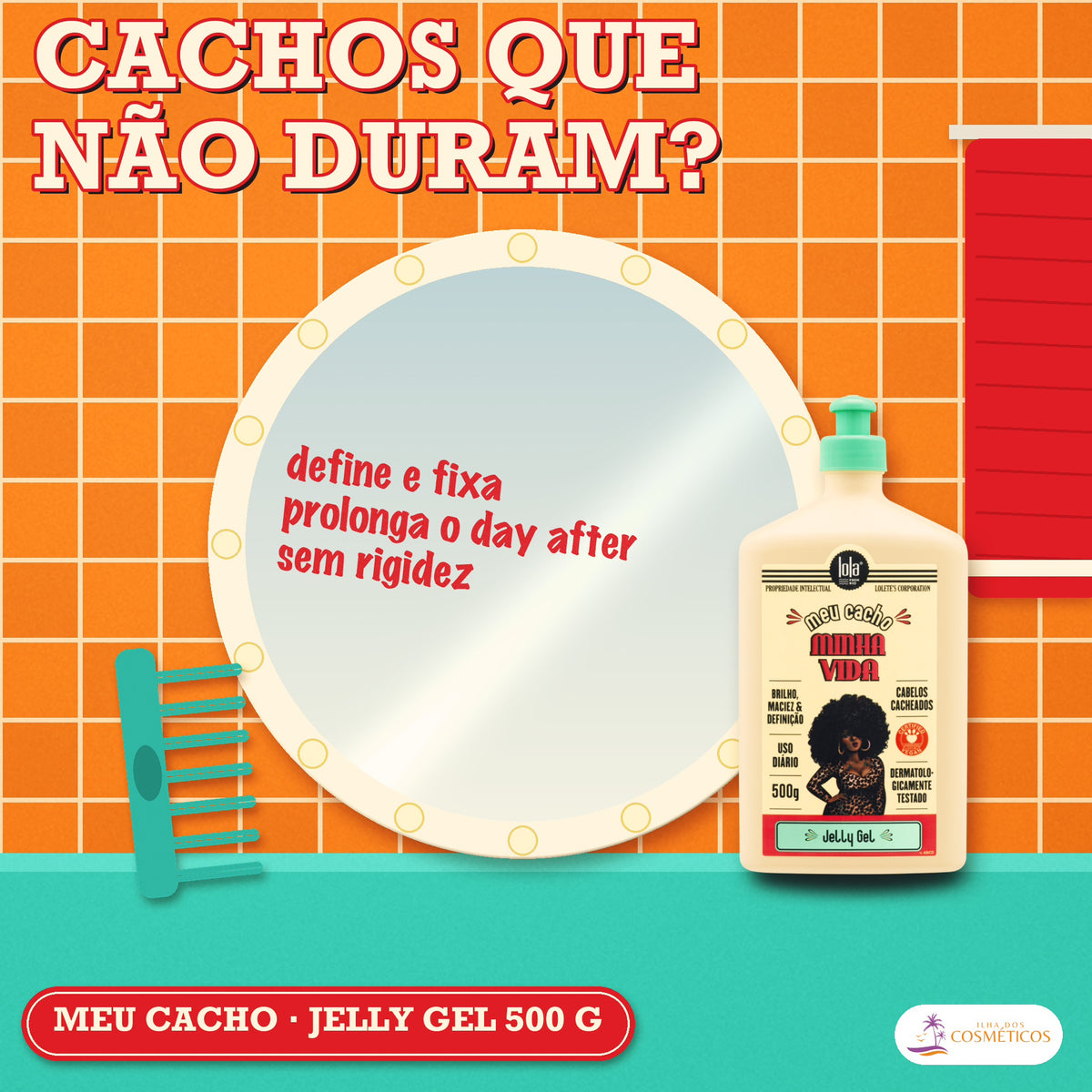 Gel Meu Cacho Minha Vida Lola Jelly Alta Definição: apresentação, com o que a fórmula faz pelo fio