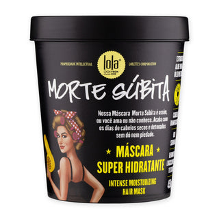 Máscara Morte Súbita Lola Super Hidratante: frente do pote, fundo branco