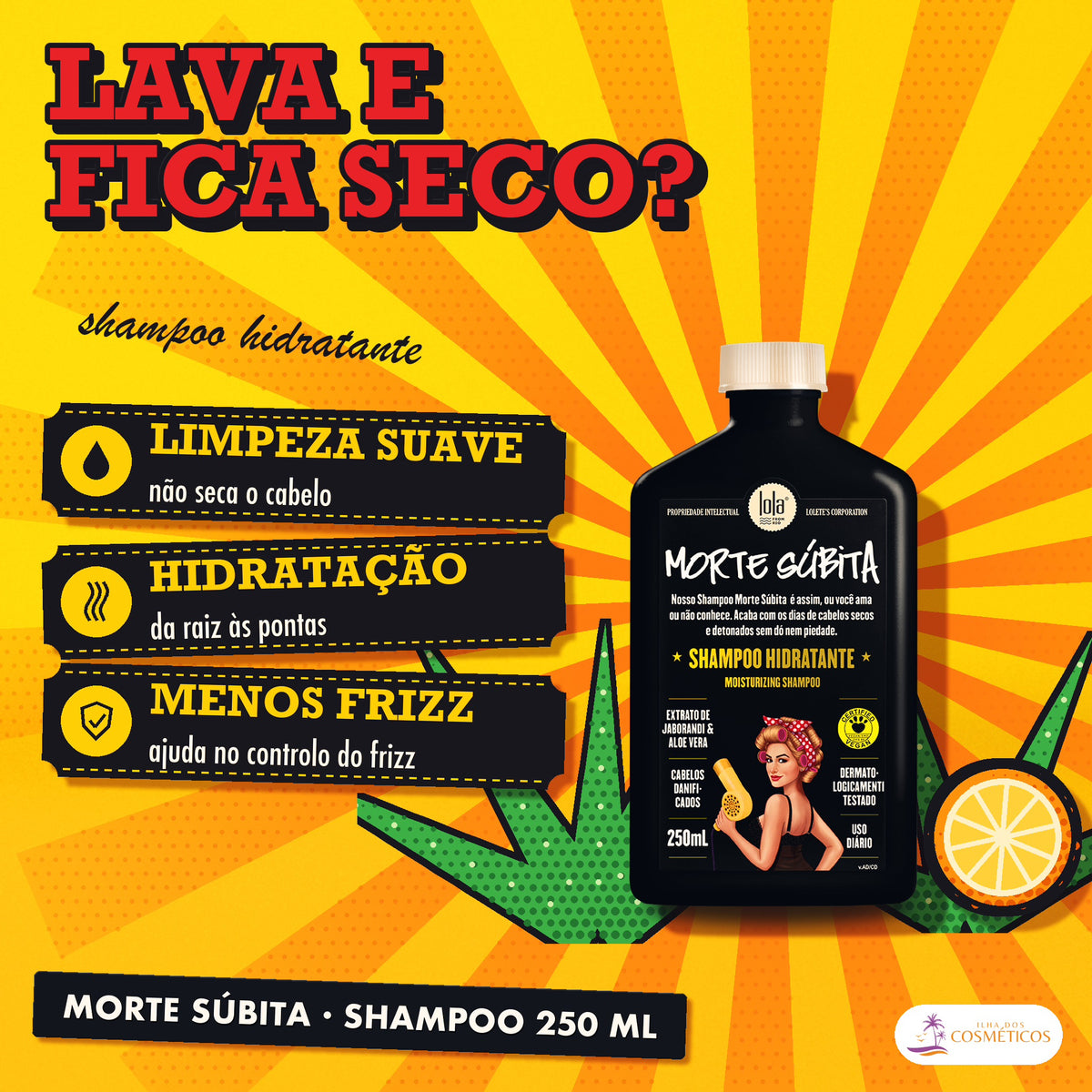 Shampoo Morte Súbita Lola Hidratante: apresentação, com o que a fórmula faz pelo fio