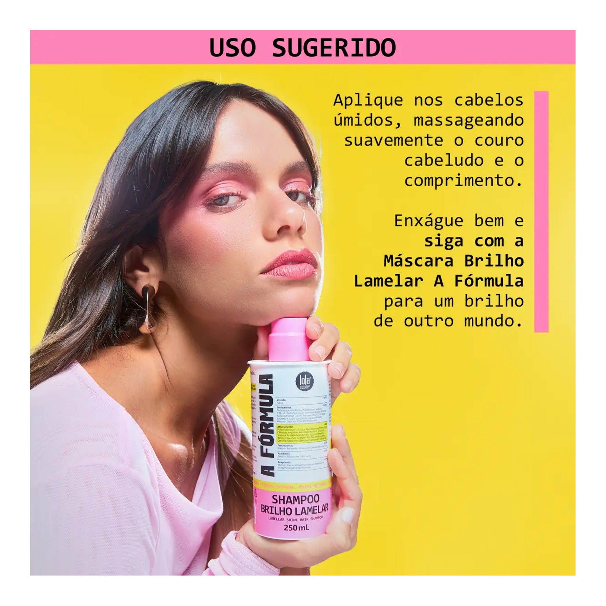 Lola A Fórmula Shampoo Brilho Lamelar 250ml — foto oficial da marca