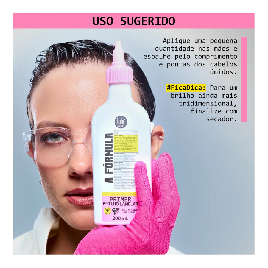 Lola A Fórmula Primer Brilho Lamelar 200ml — foto oficial da marca