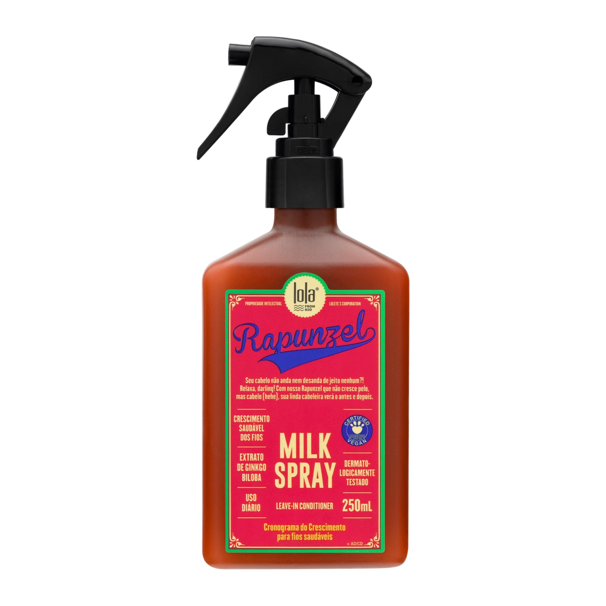 Lola Rapunzel Milk Spray Leave-in Anti-Queda 250ml — foto oficial da marca