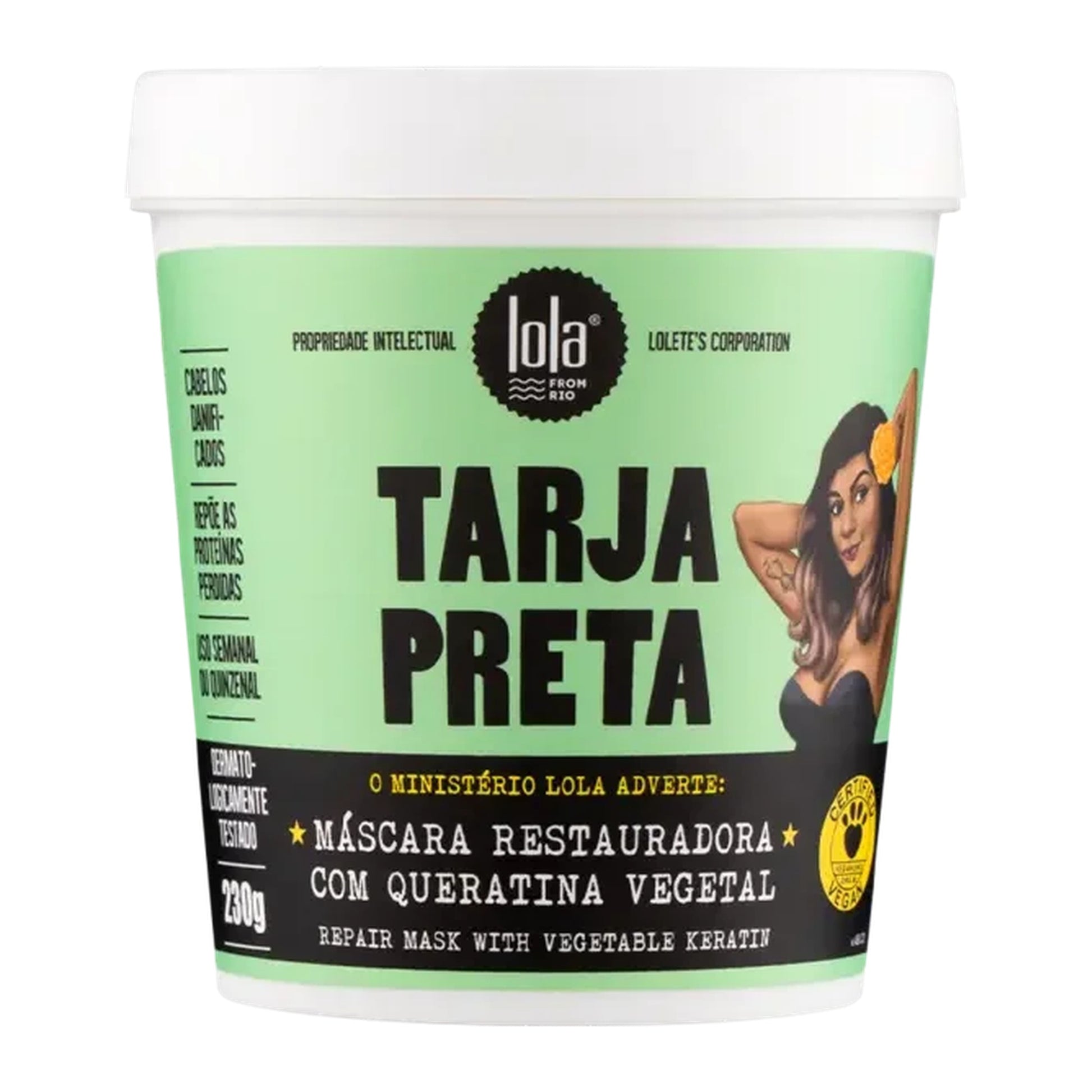 Lola Tarja Preta Máscara Restauradora 230g — foto oficial da marca