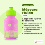O que é o papo reto mascara, uma das peças do Lola Pack Papo Reto Shampoo + Máscara + Condicionador Detox e Reparação