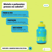 Shampoo Papo Reto Lola Fiber D.tox Remove Metais: apresentação, com o que a fórmula faz pelo fio