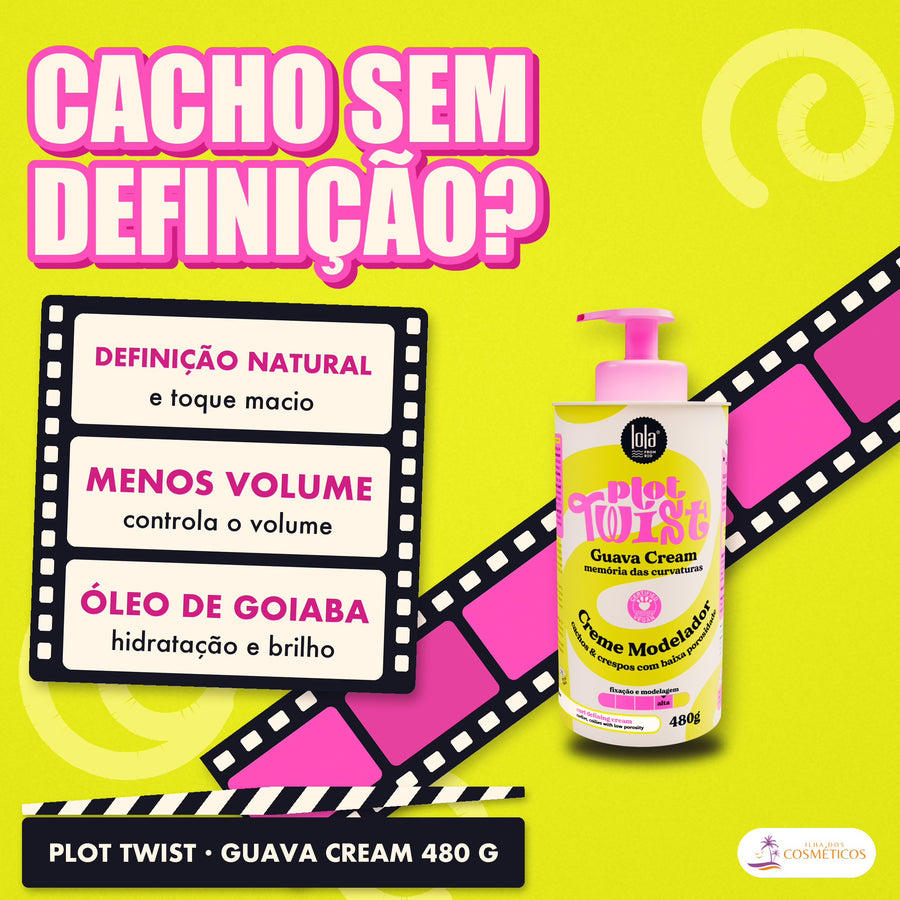Creme Plot Twist Lola Guava Modeladora: apresentação, com o que a fórmula faz pelo fio