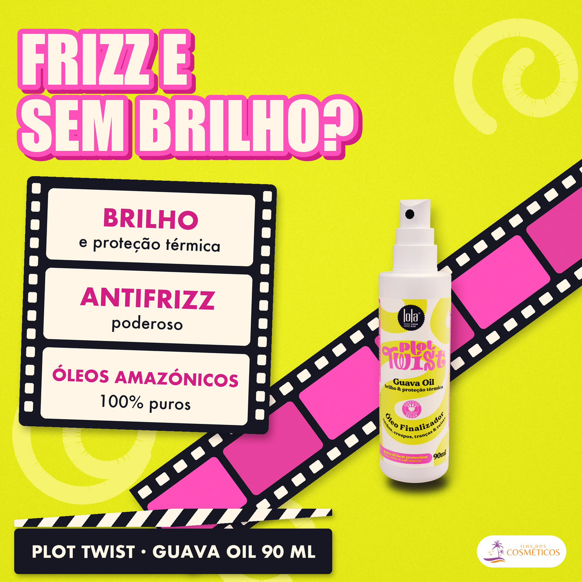 Óleo Plot Twist Lola Guava Finalizador: apresentação, com o que a fórmula faz pelo fio