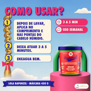 Máscara Rapunzel Lola Fortificante Anti-Queda: como usar, passo a passo, com o tempo e a frequência