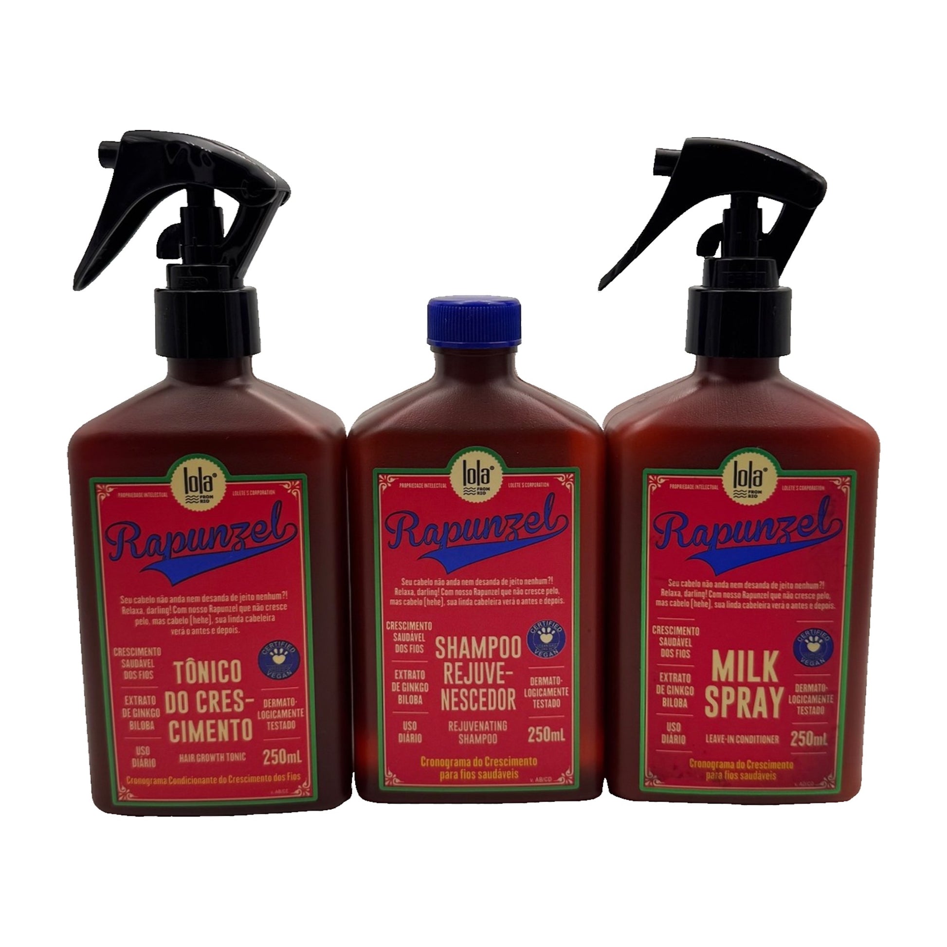 Lola Rapunzel Pack Crescimento Shampoo, Tónico e Milk Spray 3x250ml — foto 1