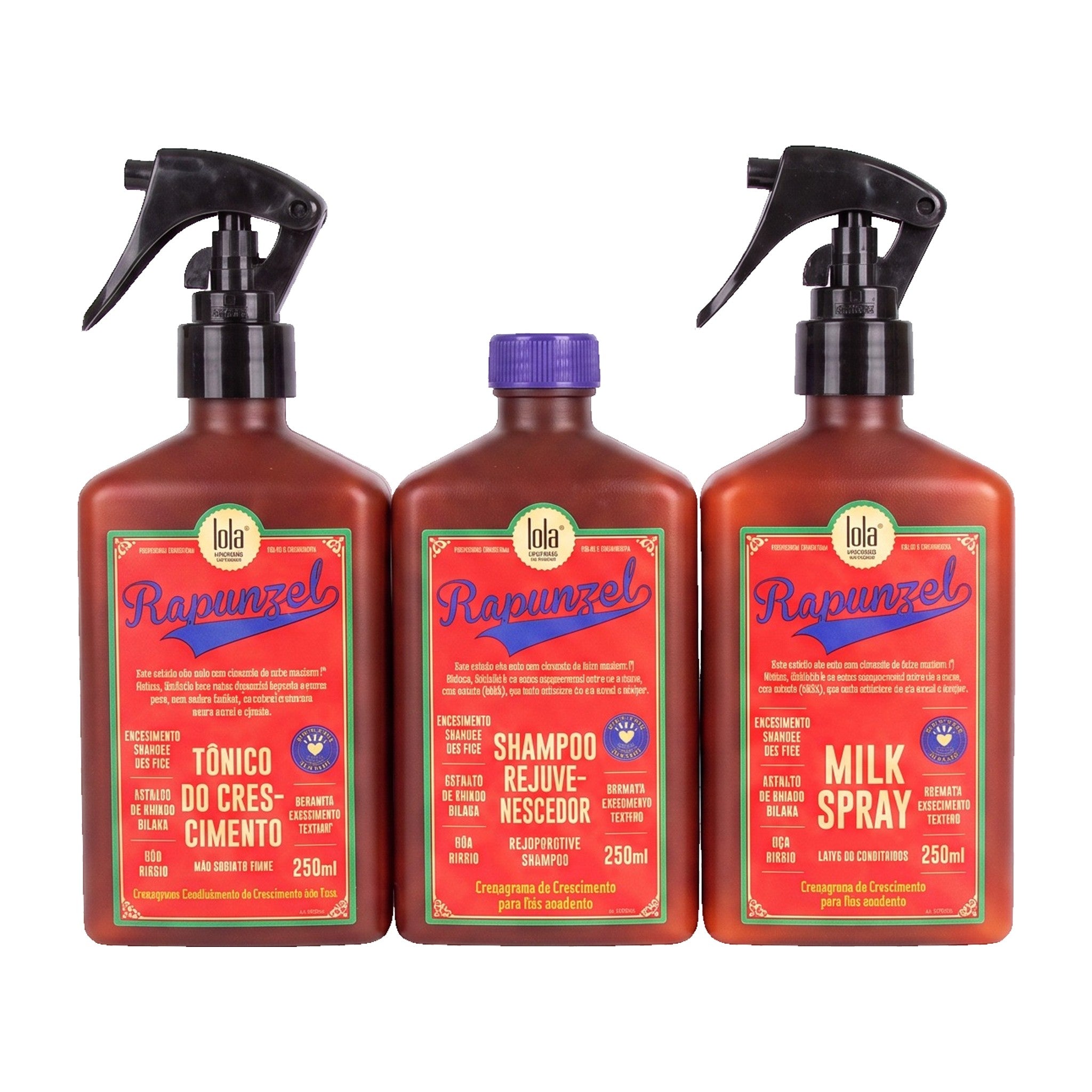 Lola Rapunzel Pack Crescimento Shampoo, Tónico e Milk Spray 3x250ml — foto 1