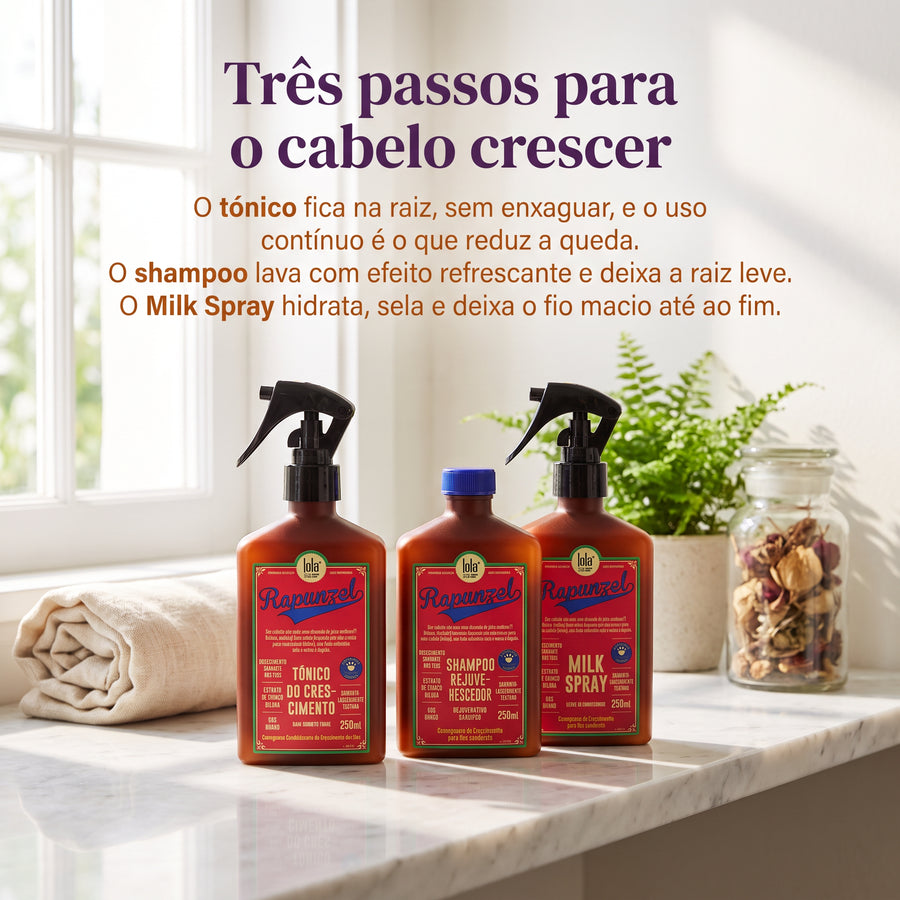 Lola Rapunzel Pack Crescimento Shampoo, Tónico e Milk Spray 3x250ml — foto 2