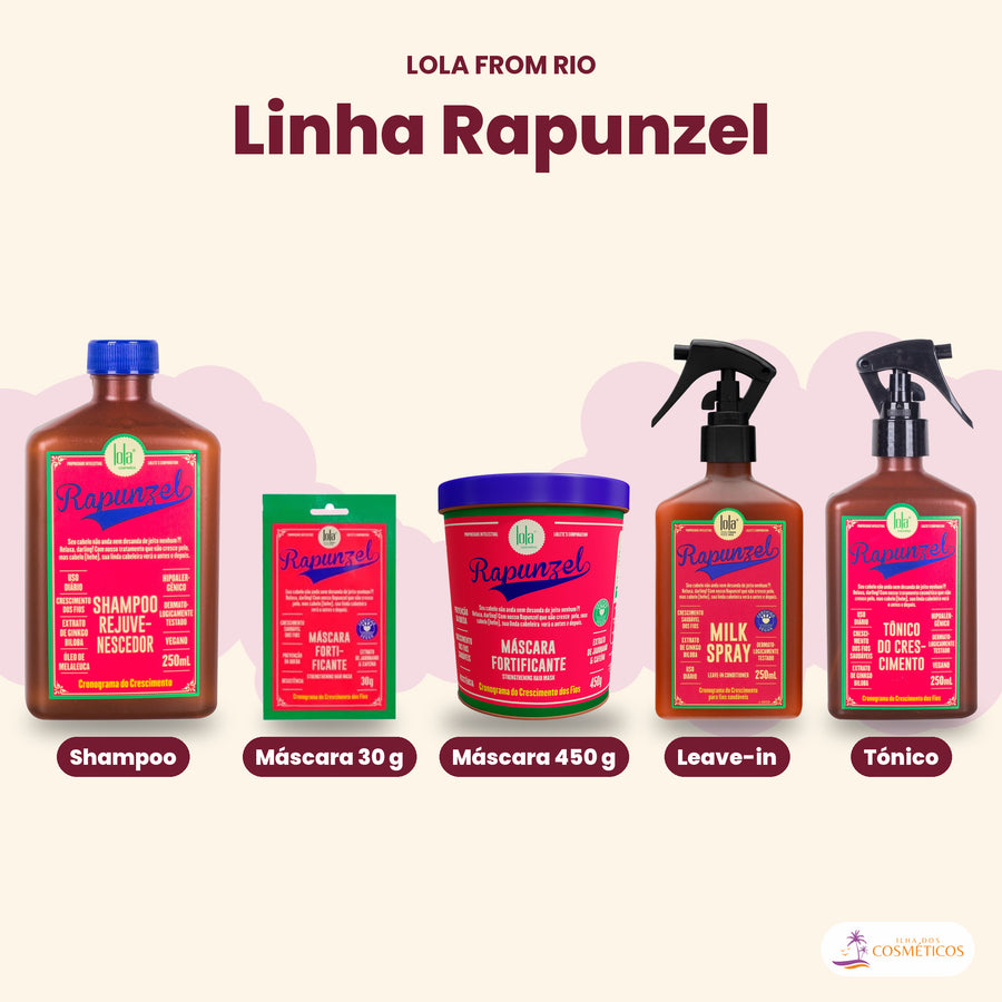 Pack Rapunzel Lola Shampoo, Tónico e Milk Spray: a linha Rapunzel da Lola from Rio