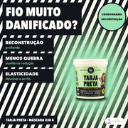 Máscara Tarja Preta Lola Restauradora Queratina Vegetal: apresentação, reconstrução profunda, menos quebra e elasticidade