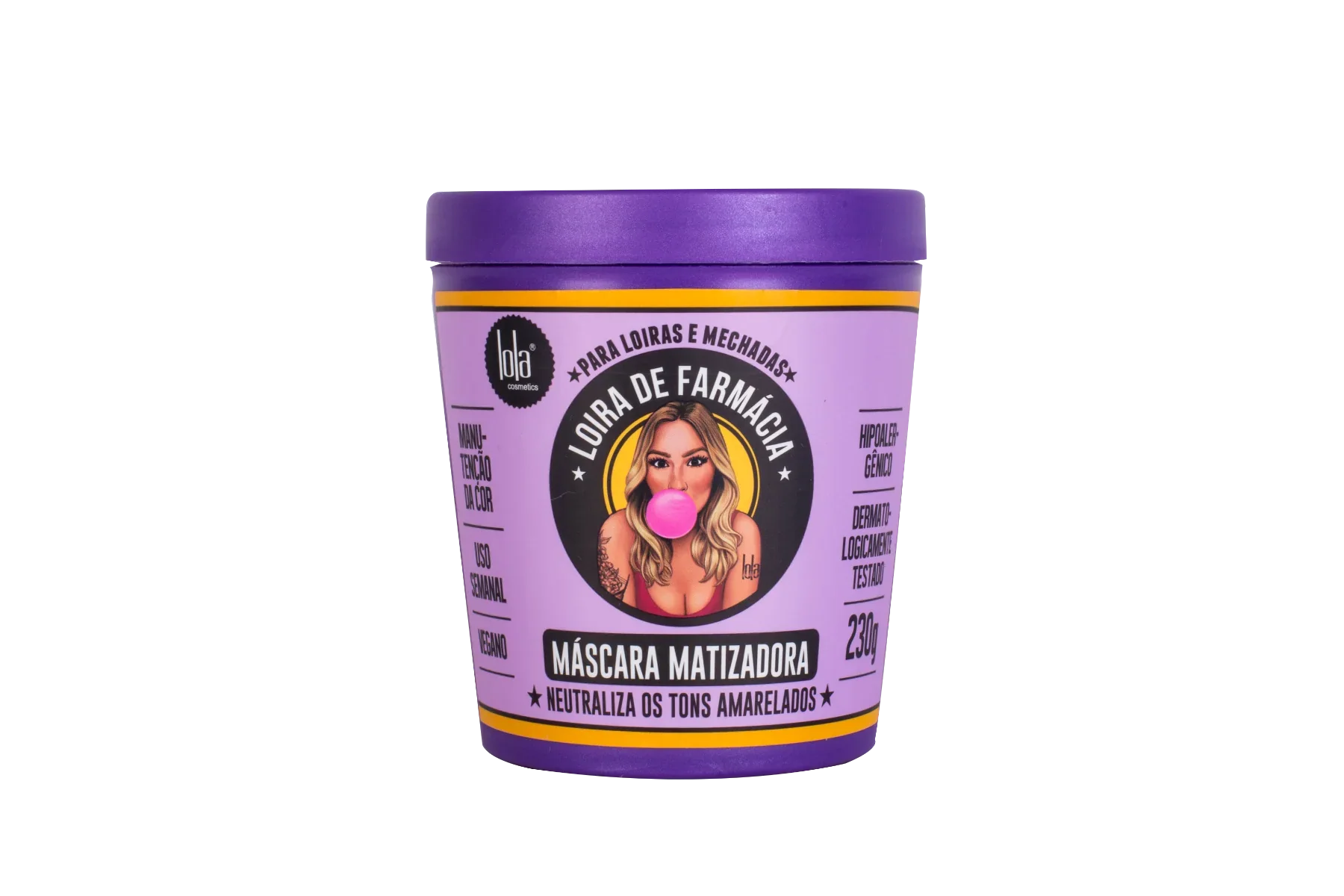 Lola Loira De Farmácia Máscara Matizadora 230g - Ilha dos cosméticos