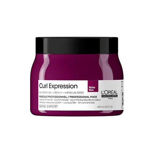 L'Oréal Curl Expression Máscara hidratante intensiva RICA 500ml - Ilha dos cosméticos