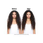 Antes e depois em cabelo comprido