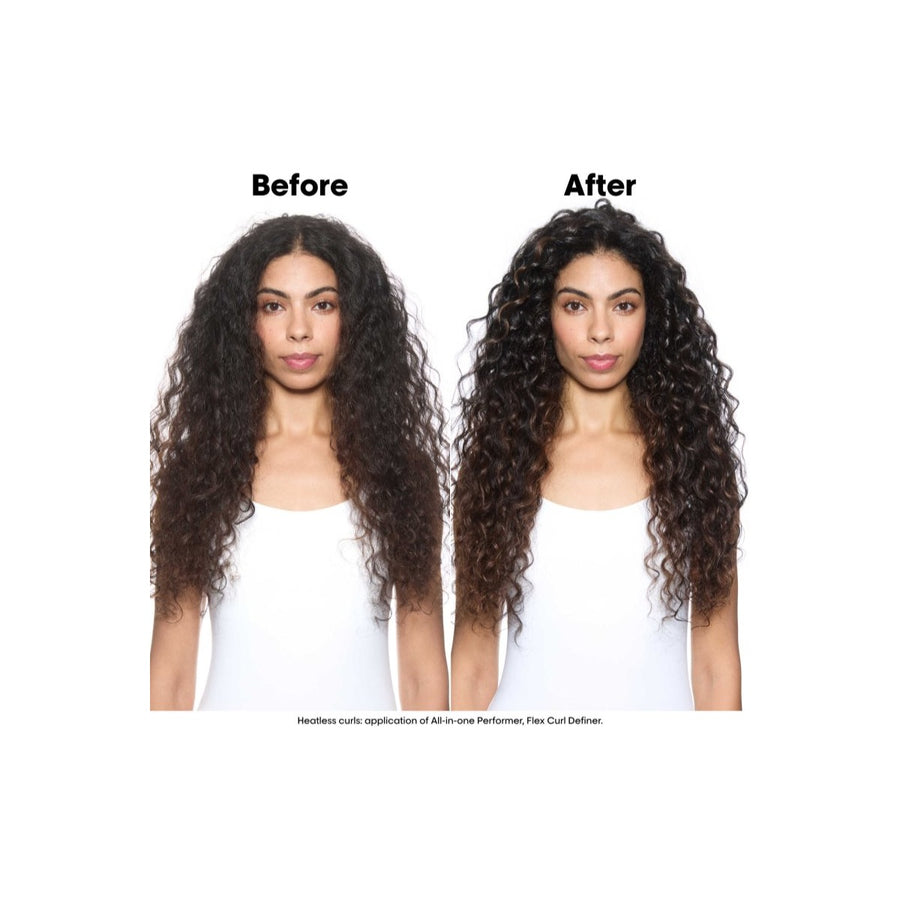 Antes e depois em cabelo comprido