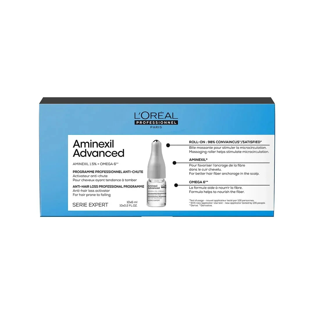 L'Oréal Aminexil Advanced Ampolas 10x6ml - Ilha dos cosméticos