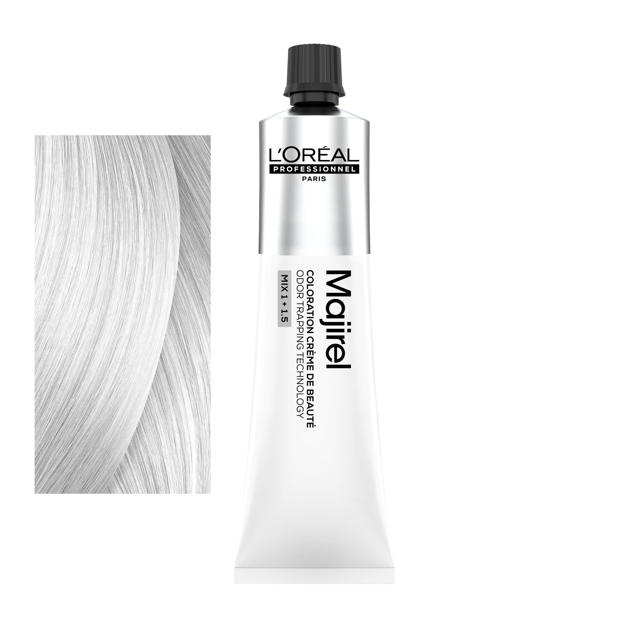 Coloração Majirel tom 0: amostra da cor junto ao tubo de 60 ml