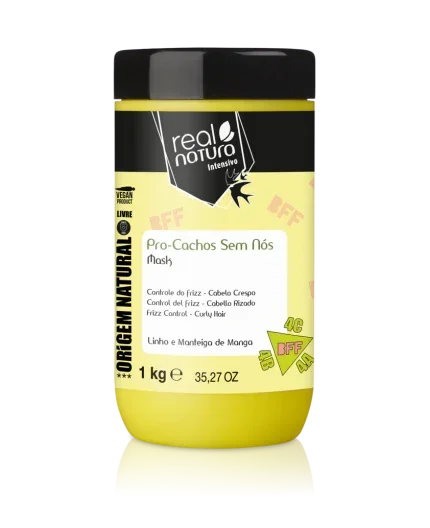 Real Natura Máscara BFF Pro Cachos Sem Nós 1kg - Ilha dos cosméticos