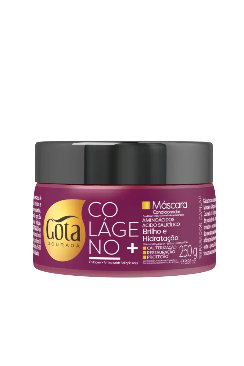 Gota Dourada Colágeno+ Máscara 250g - Ilha dos cosméticos