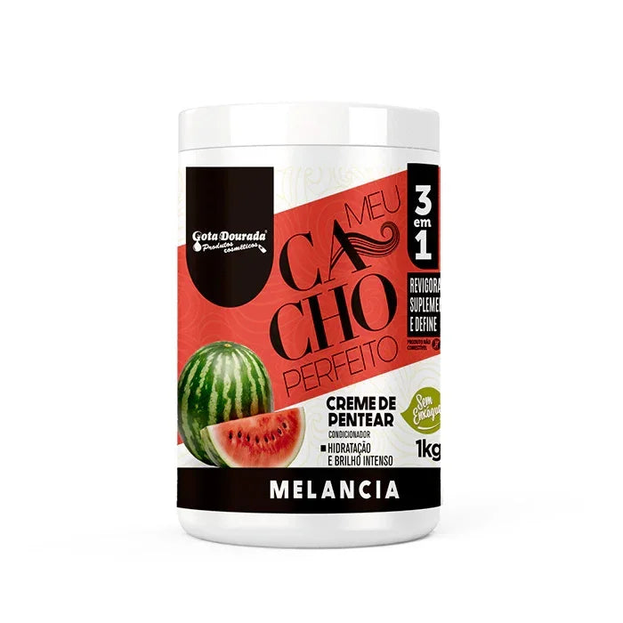 Gota Dourada Creme de Pentear Meu Cacho Perfeito Melancia 1 Kg - Ilha dos cosméticos