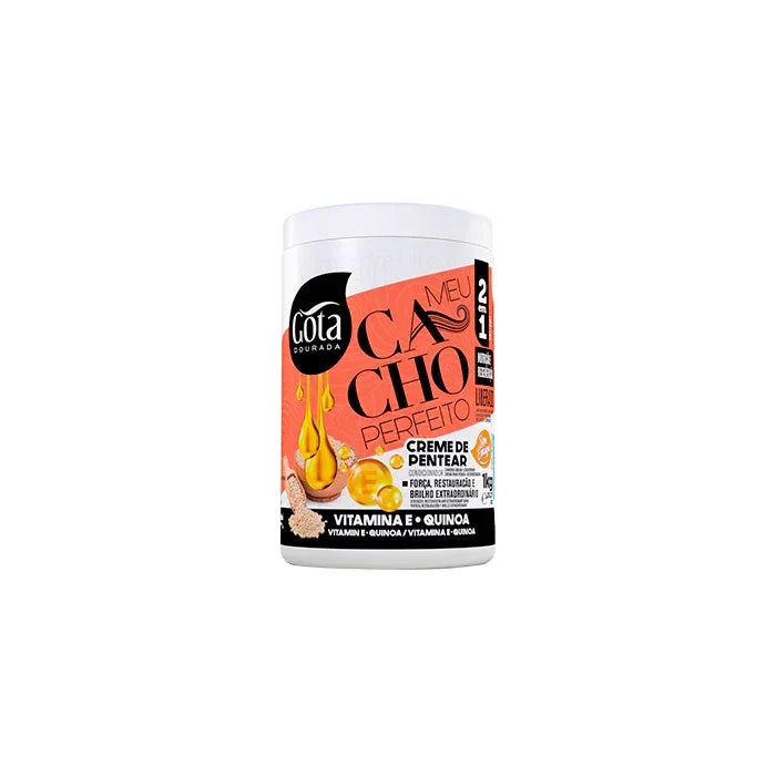 Gota Dourada Meu Cacho Perfeito Vitamina E Quinoa Creme de Pentear 1kg - Ilha dos cosméticos