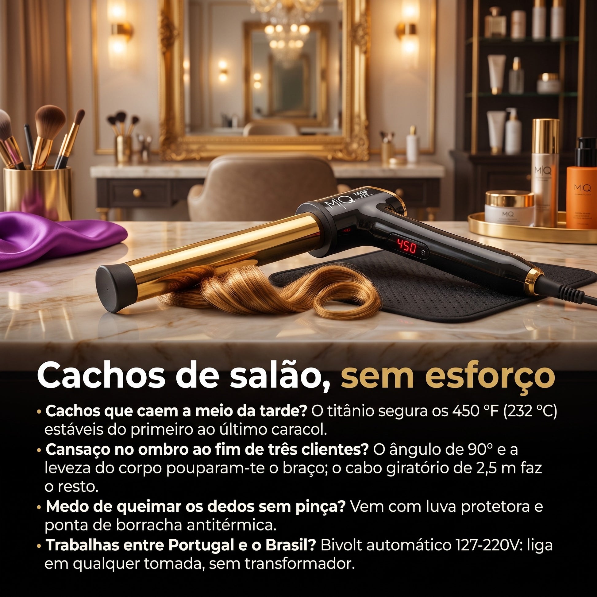 MQ Professional Curling Gold — anúncio