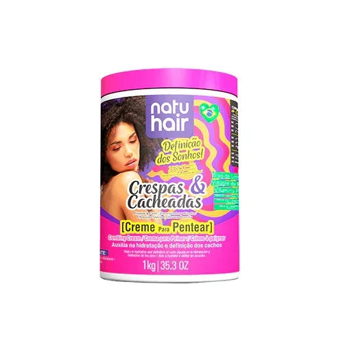 NatuHair Definição dos Sonhos Crespas & Cacheadas Creme de Pentear 1L - Ilha dos cosméticos