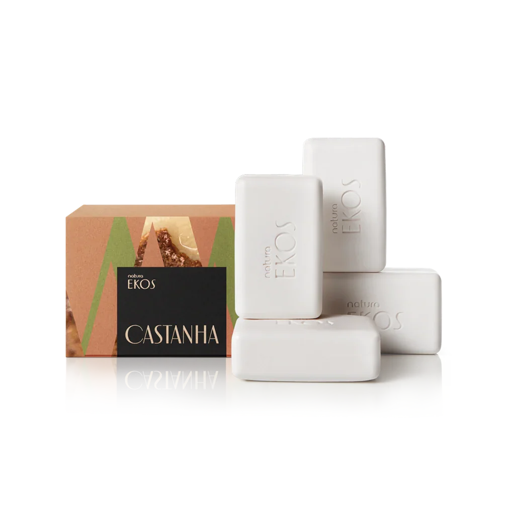 Natura Ekos Sabonete Cremoso Castanha 4x100g - Ilha dos cosméticos